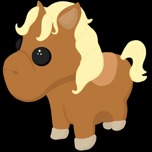 Shetland Pony Light Brown Adopt Me value
